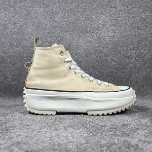 Converse Run Star Hike Hi Women's Size 8 Beige Tan Platform Chunky Shoes Used